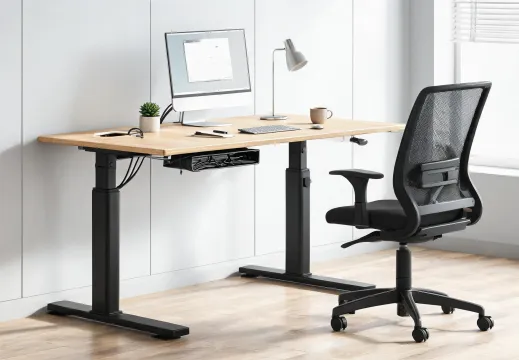 Sit-stand office desk