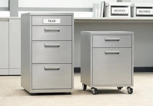 Filing cabinet and storage pedestal