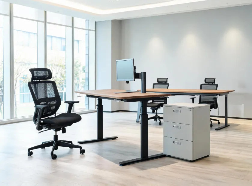 Office furniture product group with chair desk and storage